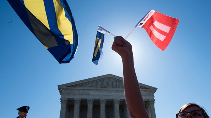 Supreme Court arguments underway in gay marriage case
