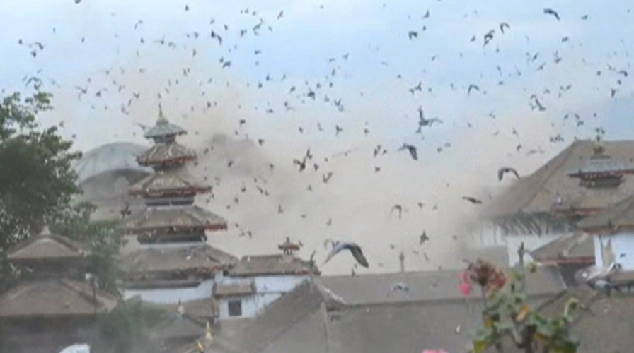 Terror in Nepal: Tourist captures moment massive quake hit