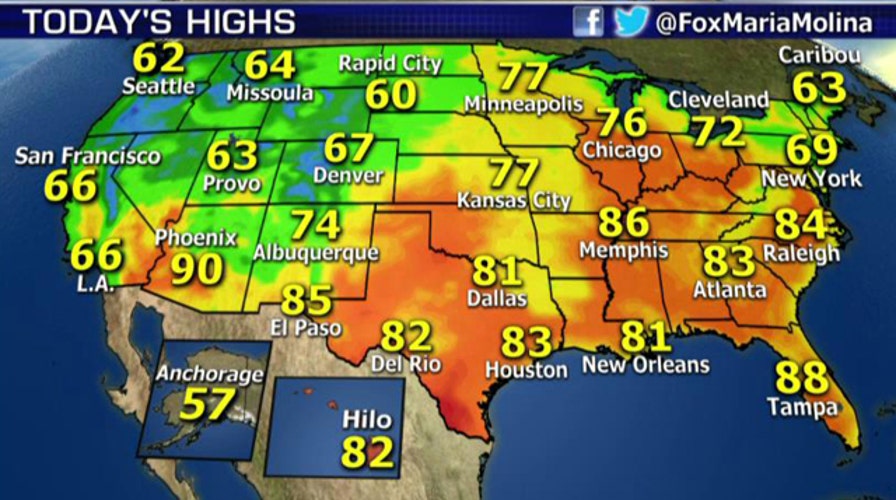 National forecast for Wednesday, May 6