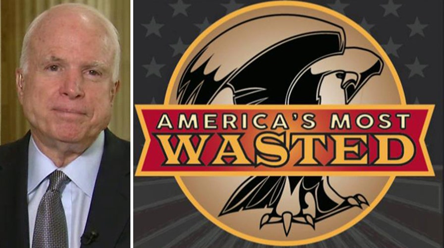 McCain releases report detailing over $1B in gov't waste