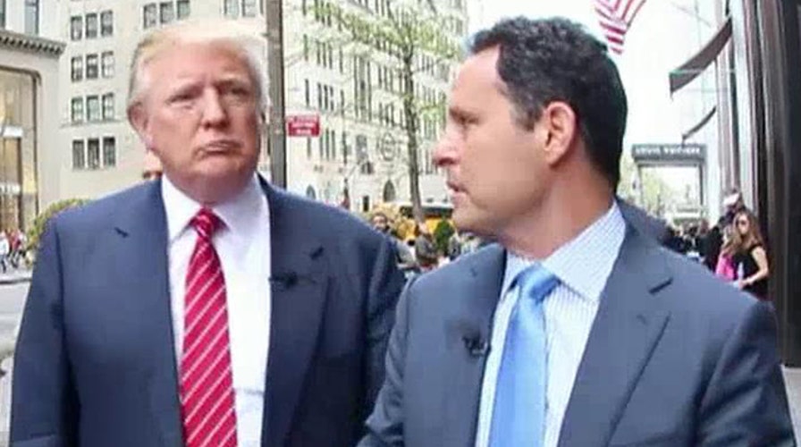 Brian Kilmeade takes a stroll with Donald Trump