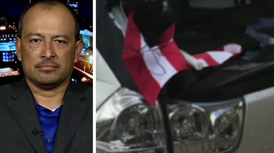 Veteran's beloved flag defaced by vandals