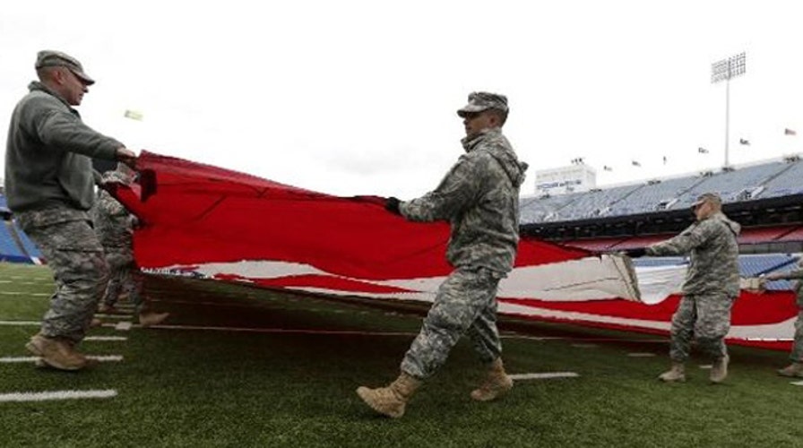Report: NFL teams paid to salute troops during home games