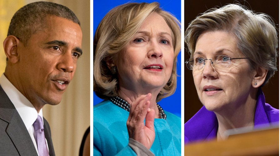 Clinton avoiding trade spat between Obama and Sen. Warren