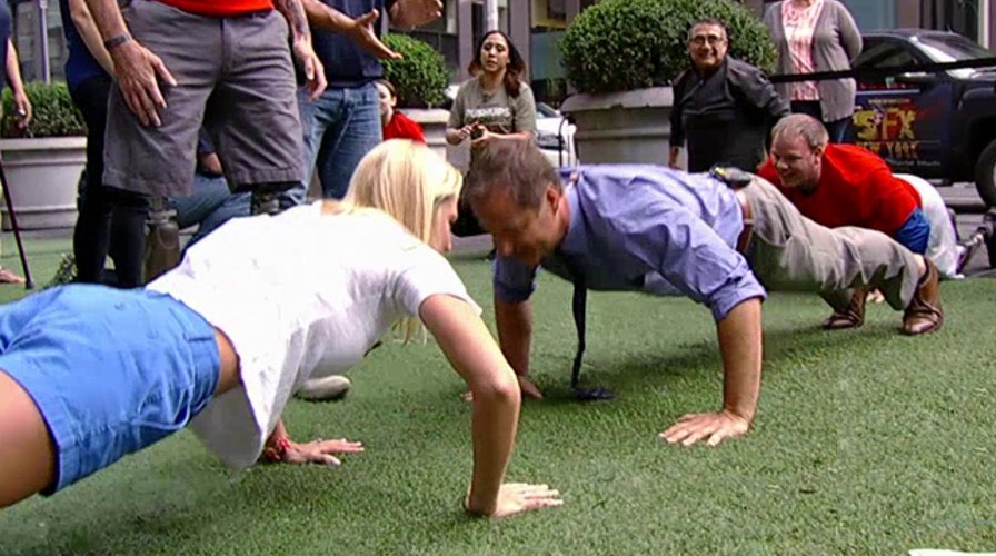 'Fox & Friends' kicks off Pushups for Charity