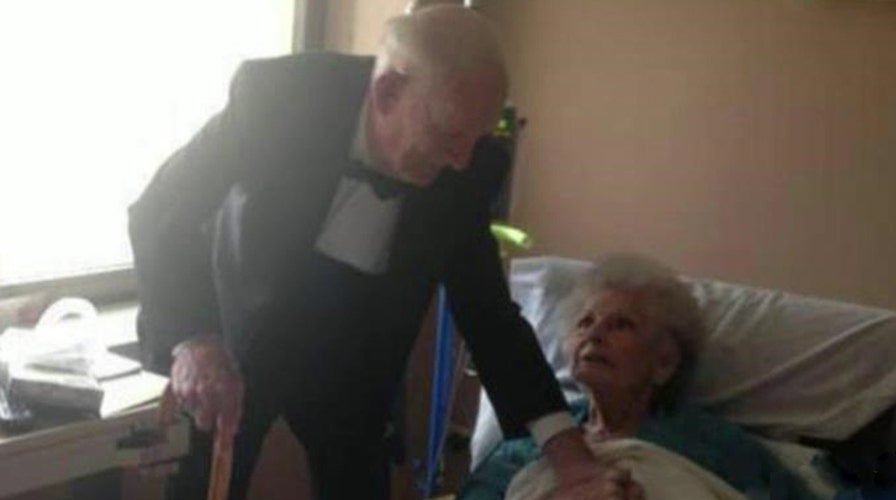 Husband shows up in tuxedo to wife's hospital