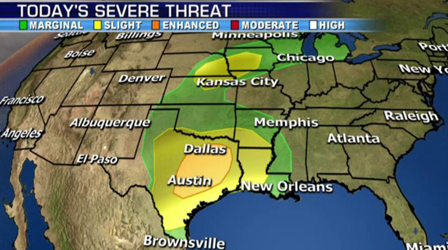 National forecast for Monday, May 25