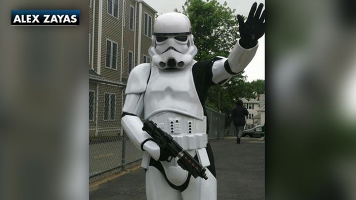 'Stormtrooper' arrested after causing scare at school