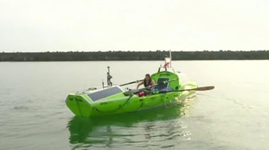 Woman sets out to become first to row across Pacific Ocean