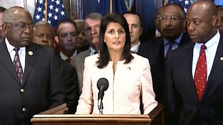 Haley: Time to move Confederate flag from Statehouse grounds