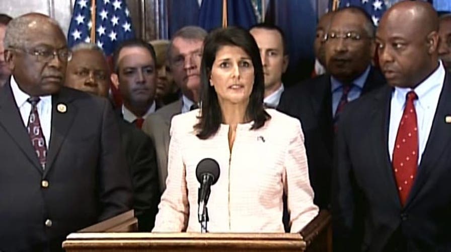 Haley: Time to move Confederate flag from Statehouse grounds