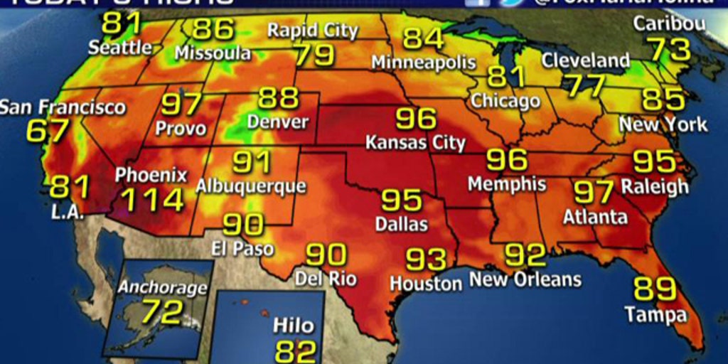 National forecast for Wednesday, June 24 Fox News Video