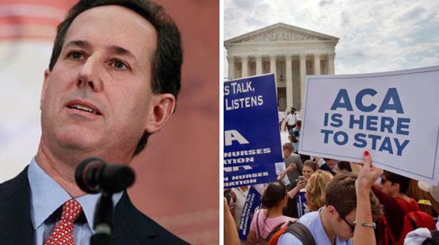 Rick Santorum: ObamaCare is not working