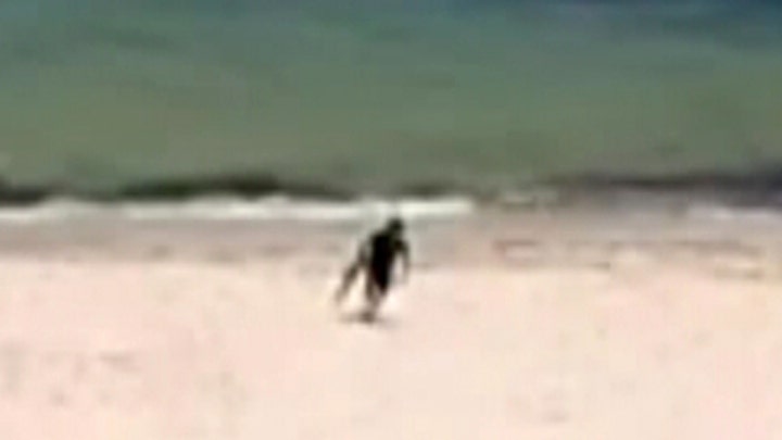 Suspected gunman seen on beach following resort attack
