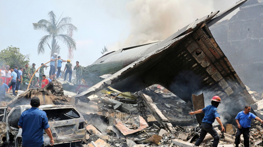 Dozens dead after jet crash in Indonesia 