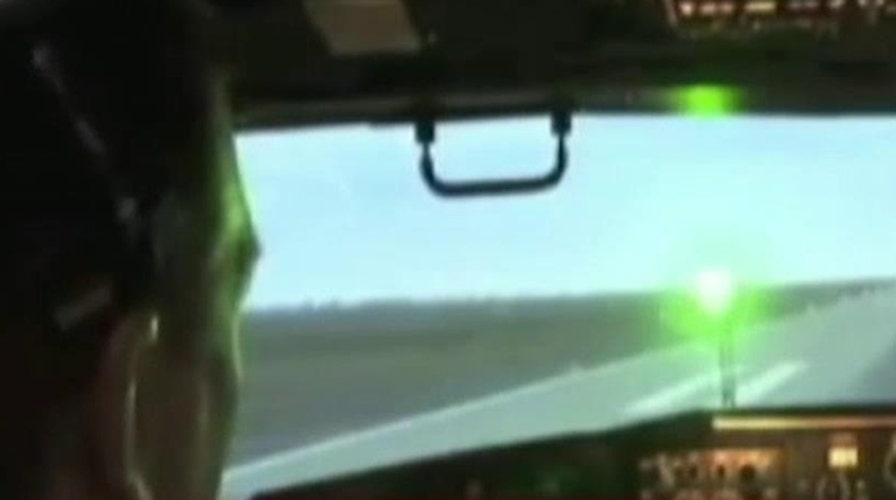 Pilots nearly blinded by lasers