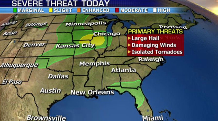 National forecast for Thursday, July 16