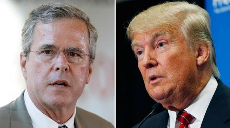 War of words between Jeb Bush and Donald Trump
