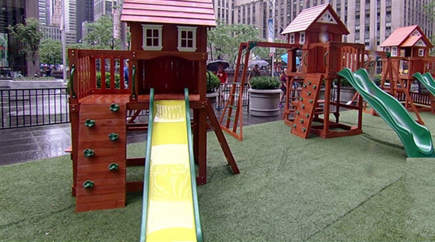 Summer fun at the playground