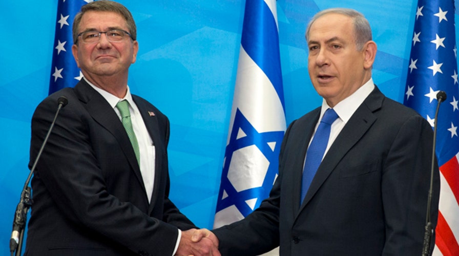 Defense Secretary Ash Carter meets with Israeli PM Netanyahu