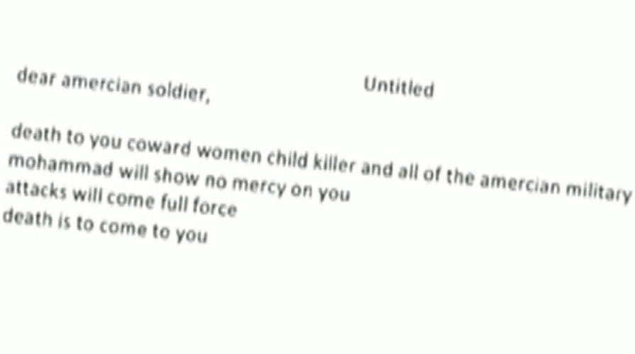 Attacks will come: Hostile note left on service member's car