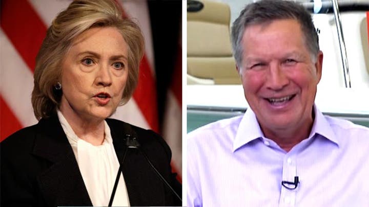 Clinton campaign worried about Kasich candidacy?