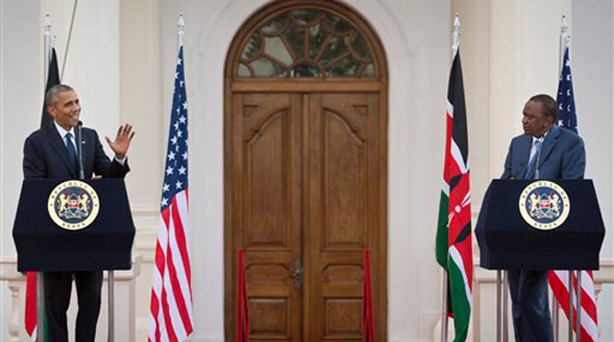 Obama holds joint news conference with Kenyan President 