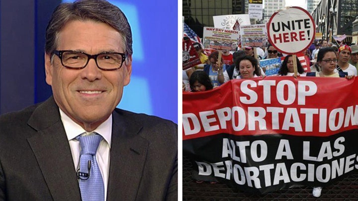 Perry on immigration reform: Securing the border is priority