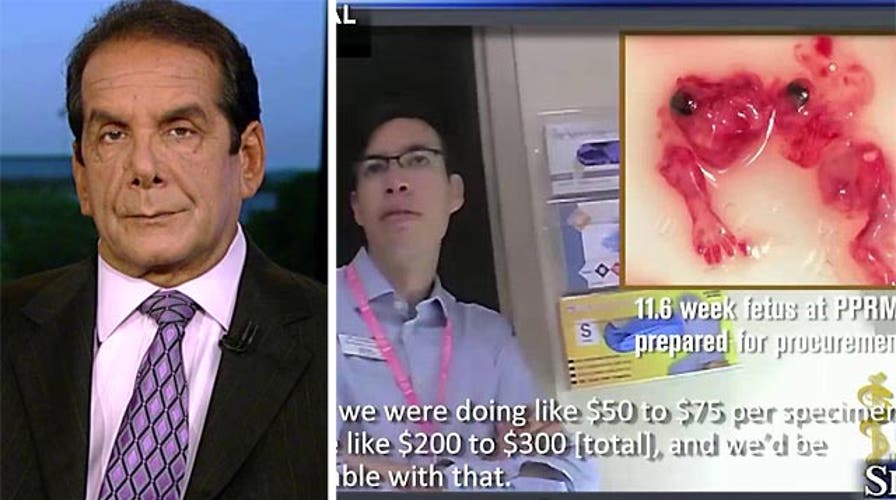 Krauthammer on Planned Parenthood videos