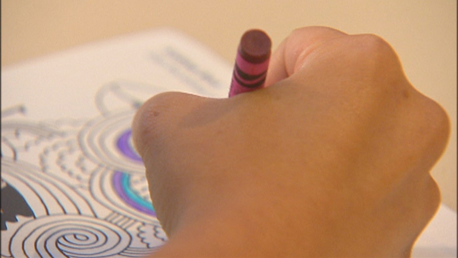Health benefits of coloring books attracting adults to childhood