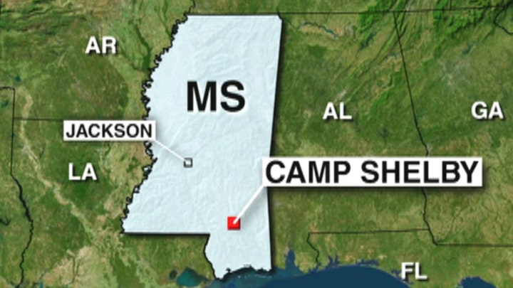 More gunfire reported near Camp Shelby in Mississippi