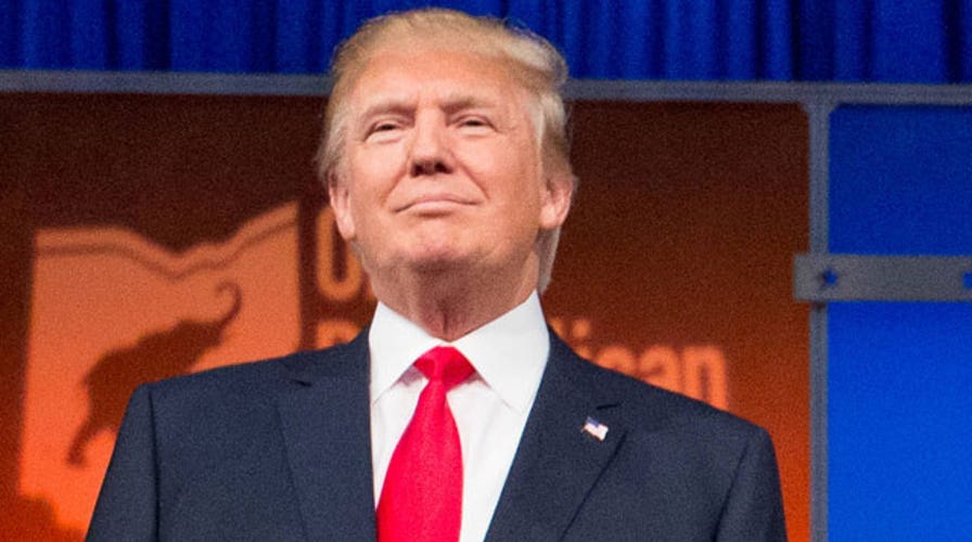 Donald Trump outlining his strategies