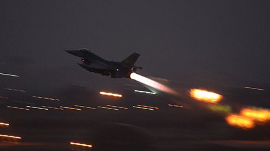 US F-16 fighters flew first mission from Turkey this month