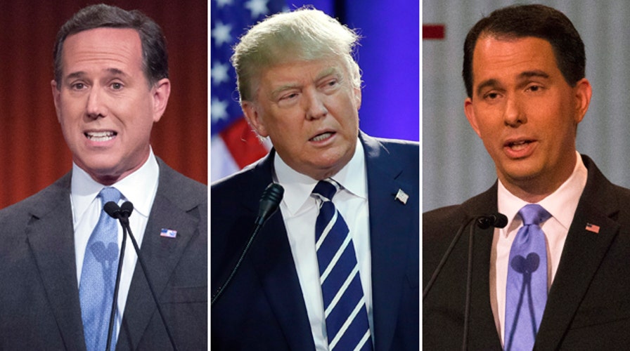 Get to know Santorum, Trump, Walker