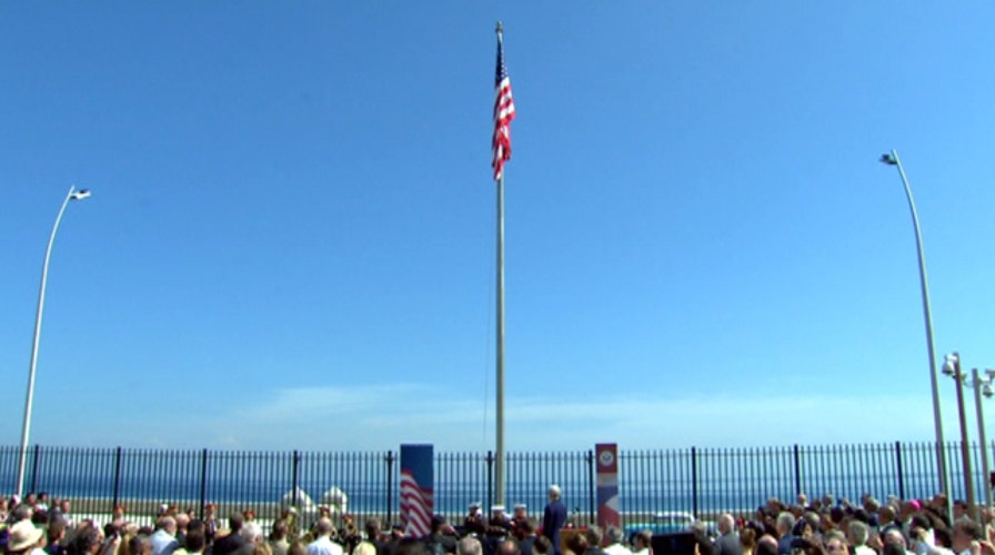 Flag raised at US embassy in Cuba for first time since 1961