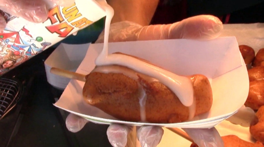 Unexpected food on a stick