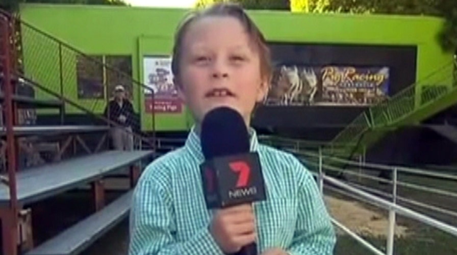 Kid reporter covers Australian festival
