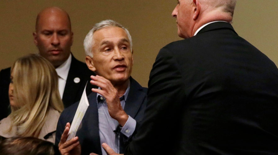 Univision reporter Jorge Ramos removed from Trump presser