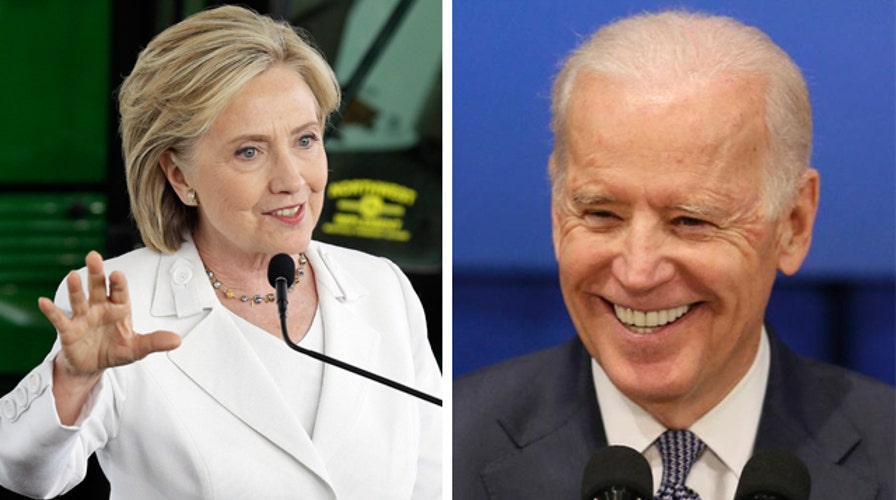 Hillary Clinton discusses Biden during Iowa campaign trip