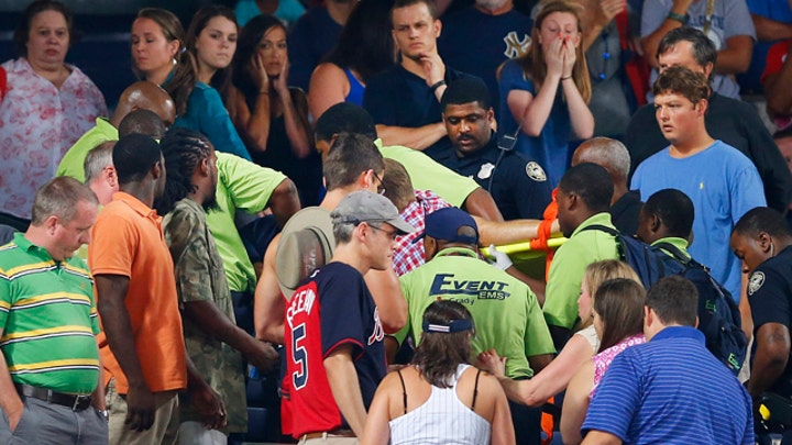 Fan dies after falling from upper deck during baseball game