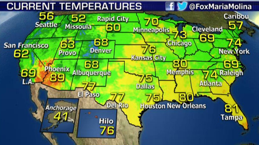 National forecast for Wednesday, September 2