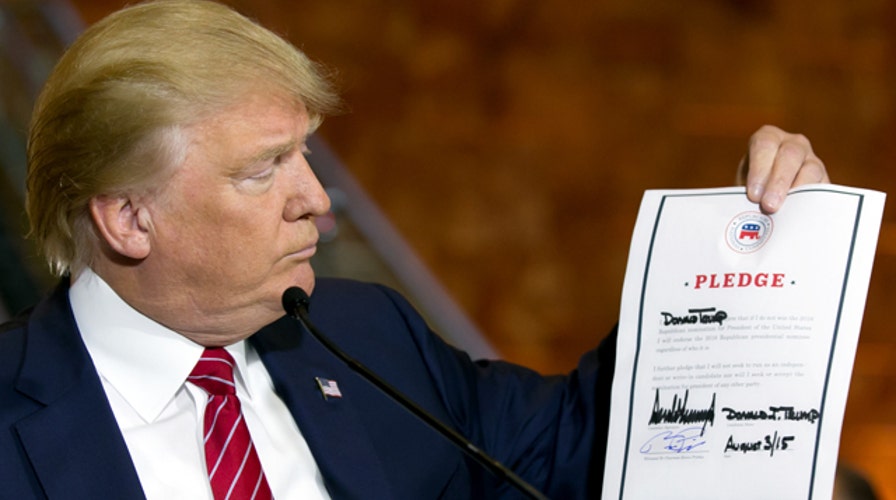 Donald signs on the dotted line