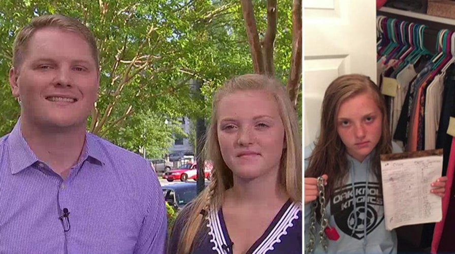 Dad padlocks daughter's closet over huge phone bill