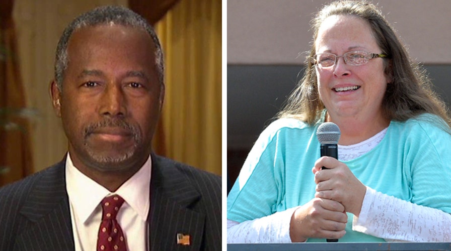 Dr. Ben Carson on Kim Davis case, surge in the polls