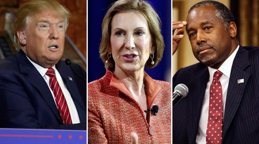 Trump takes jabs at Fiorina and Carson 