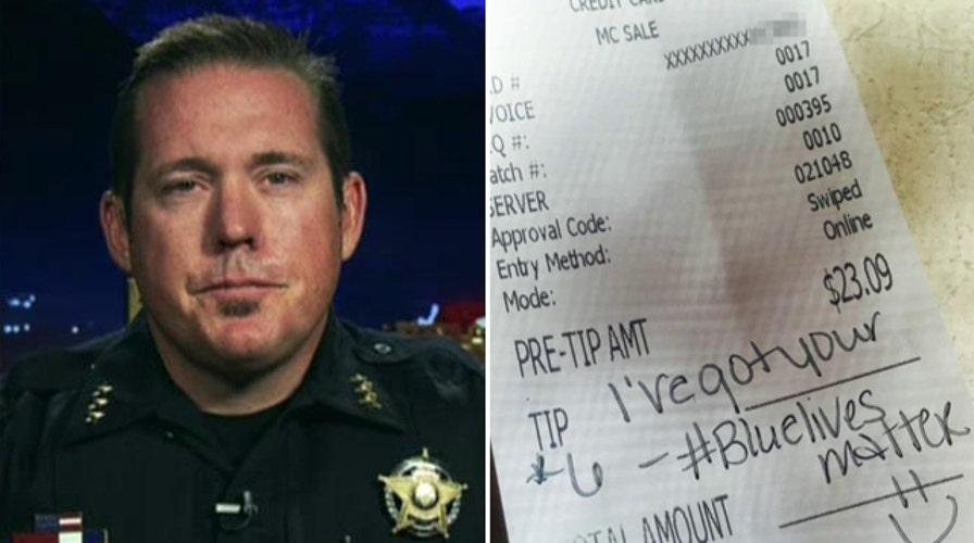 Anonymous person pays for sheriff's meal at diner