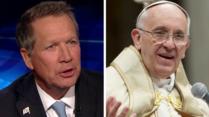 Kasich on pope's message, Clinton's opposition to Keystone