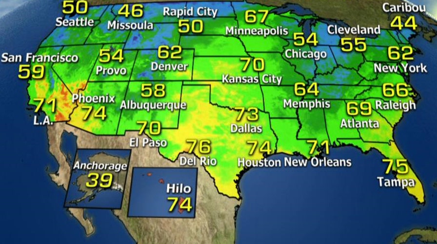 National forecast for Tuesday, September 22