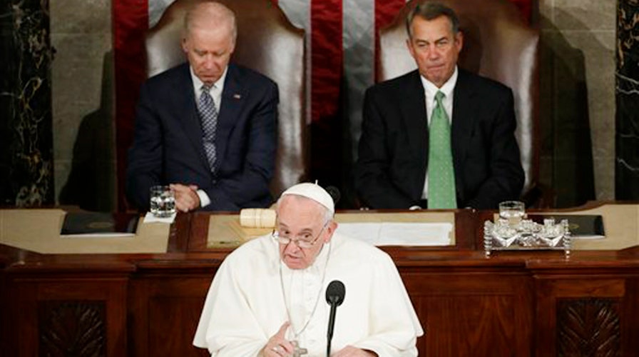 Pope stresses 'golden rule' in address to Congress
