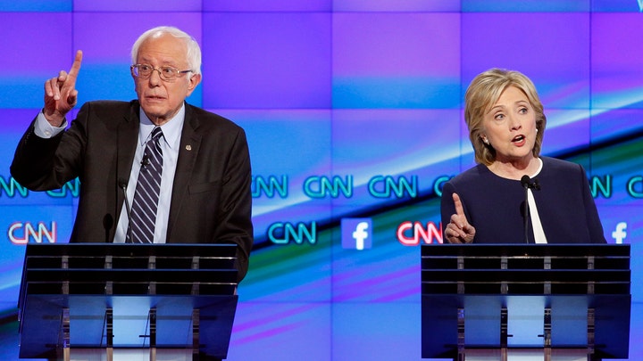 Which candidates dominated social media during #DemDebate?